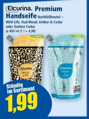 Elcurina Premium Handseife Nachfüllbeutel
