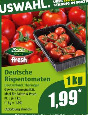 Deutsche Rispentomaten