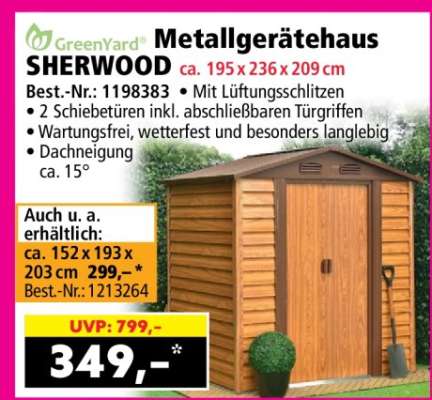 Metallgerätehaus SHERWOOD