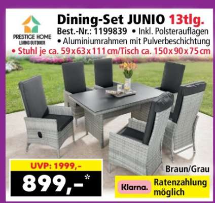 Dining-Set JUNIO 13tlg.