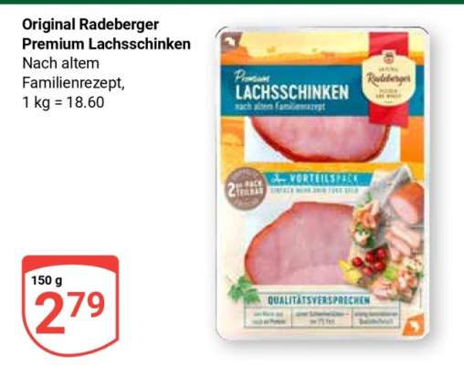 Original Radeberger Premium Lachsschinken