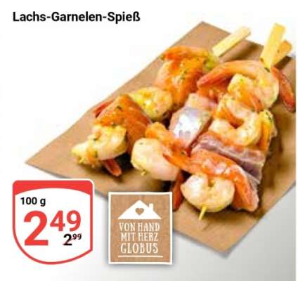 Lachs-Garnelen-Spieß