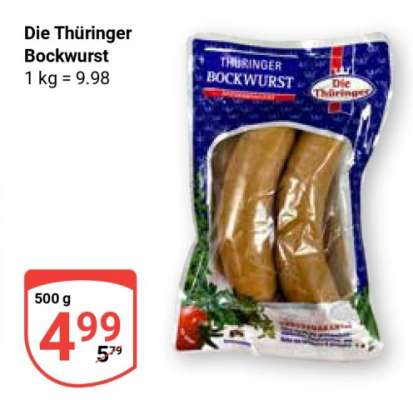 Die Thüringer Bockwurst