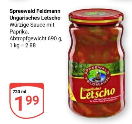 Spreewald Feldmann Ungarisches Letscho