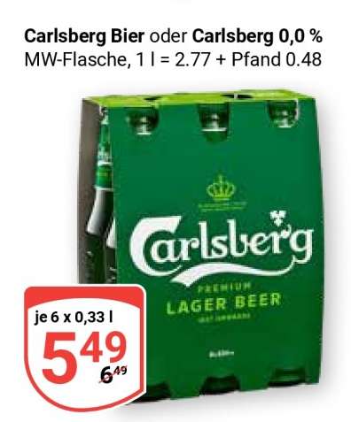 Carlsberg Bier oder Carlsberg 0,0 %
