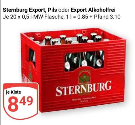 Sternburg Export, Pils oder Export Alkoholfrei