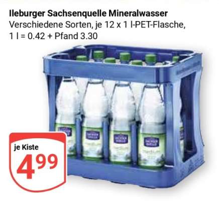 Ileburger Sachsenquelle Mineralwasser