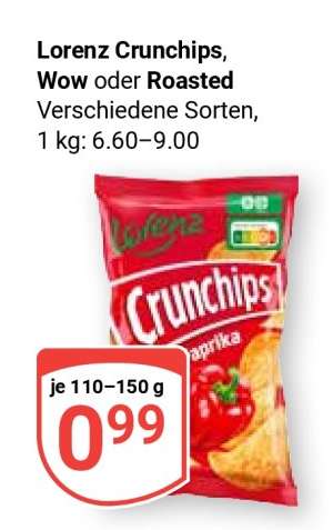 Lorenz Crunchips, Wow oder Roasted