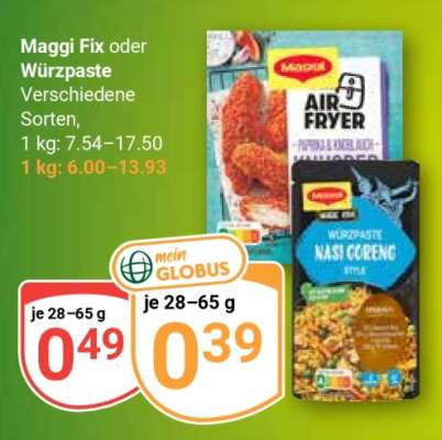 MAGGI Fix oder Würzpaste