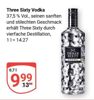 Three Sixty Vodka*