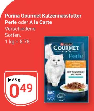 Purina Gourmet Katzennassfutter Perle oder A la Carte