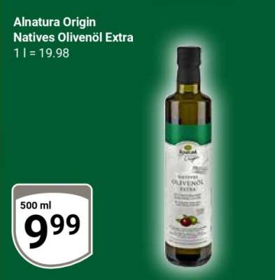 Alnatura Origin Natives Olivenöl Extra