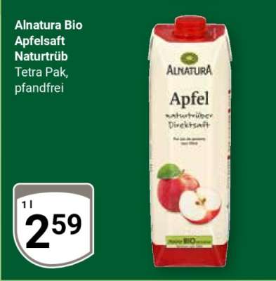 Alnatura Bio Apfelsaft Naturtrüb