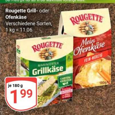 ROUGETTE Grill- oder Ofenkäse