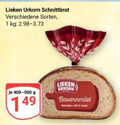 Lieken Urkorn Schnittbrot