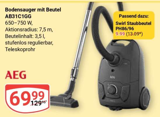 Bodensauger mit Beutel AB31C1GG