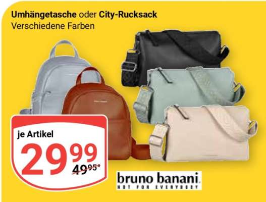 Umhängetasche oder City-Rucksack
