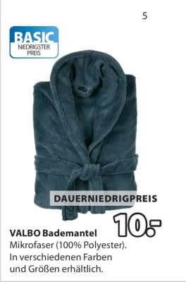 VALBO Bademantel