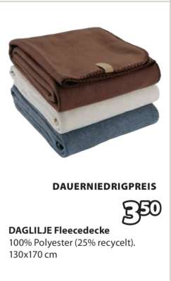 DAGLIJLE Fleecedecke