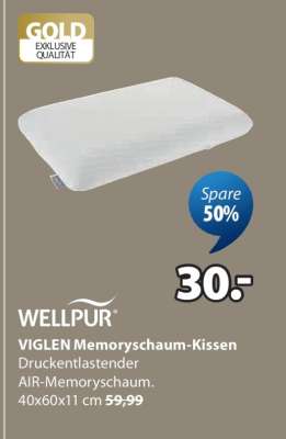 VIGLEN Memoryschaum-Kissen