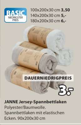 JANNE Jersey-Spannbettlaken