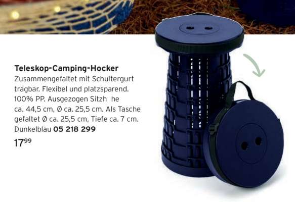 Teleskop-Camping-Hocker