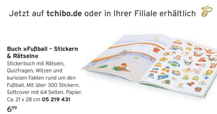 Buch »Fußball – Stickern & Rätseln«