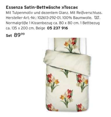 Essenza Satin-Bettwäsche »Tosca«