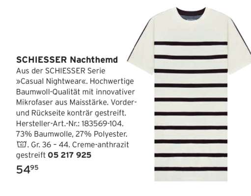 SCHIESSER Nachthemd