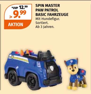 SPIN MASTER PAW PATROL BASIC FAHRZEUGE
