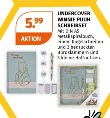 UNDERCOVER WINNIE PUUH SCHREIBSET