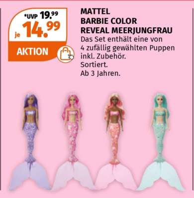 MATTEL BARBIE COLOR REVEAL MEERJUNGFRAU