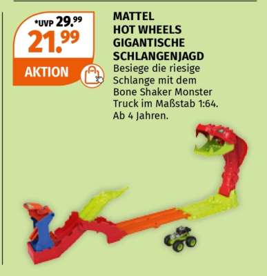 MATTEL HOT WHEELS GIGANTISCHE SCHLANGENJAGD