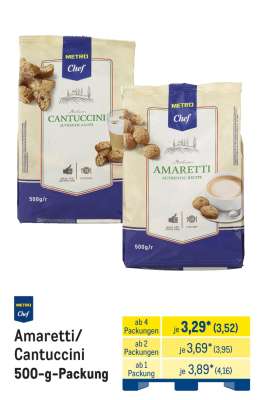 Amaretti/ Cantuccini 500-g-Packung