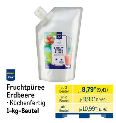 Fruchtpüree Erdbeere