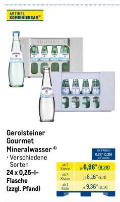 Gerolsteiner Gourmet Mineralwasser