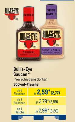 Bull’s Eye Saucen