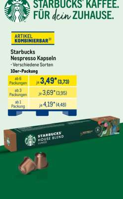 Starbucks Nespresso Kapseln