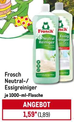Frosch Neutral-/Essigreiniger