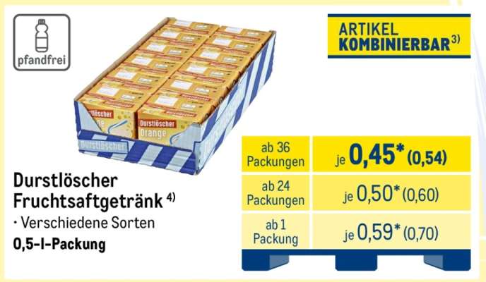 Durstlöscher Fruchtsaftgetränk