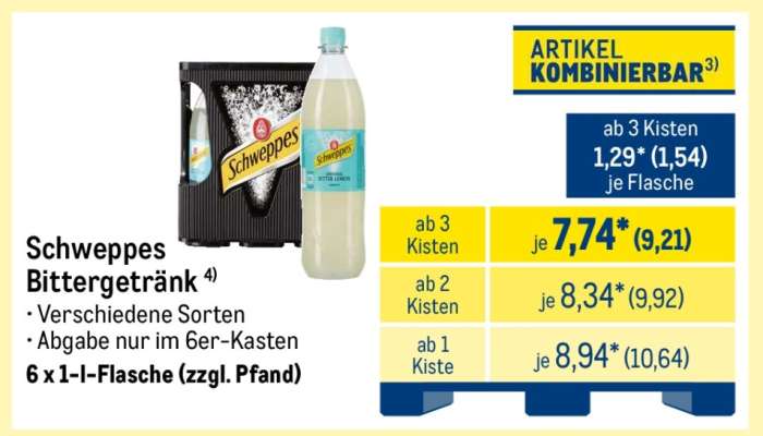 SCHWEPPES Bittergetränk