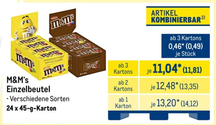 M&M's Einzelbeutel
