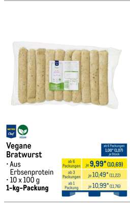 Vegane Bratwurst