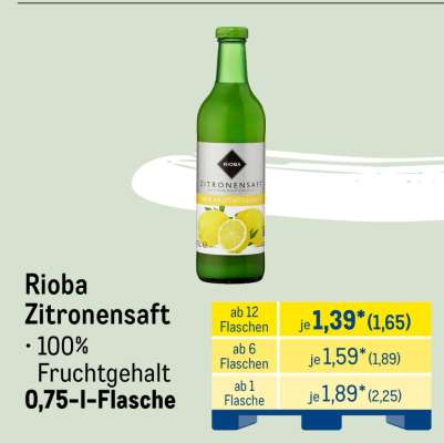 Rioba Zitronensaft