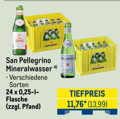 San Pellegrino Mineralwasser