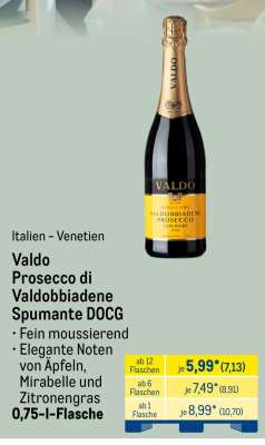 Valdo Prosecco di Valdobbiadene Spumante DOCG