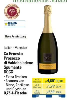 Ca Ernesto Prosecco di Valdobbiadene Spumante DOCG