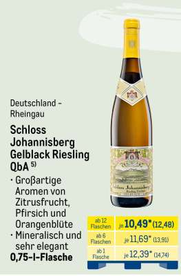 Schloss Johannisberg Gelblack Riesling QbA