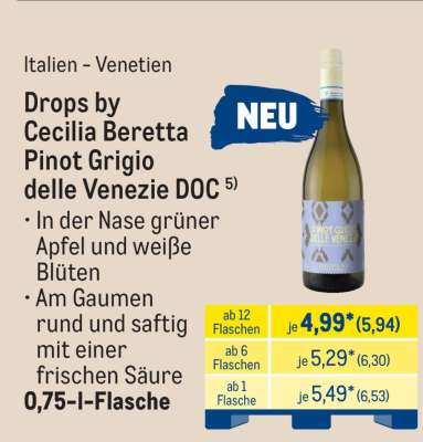 Drops by Cecilia Beretta Pinot Grigio delle Venezie DOC