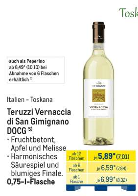 Teruzzi Vernaccia di San Gimignano DOCG